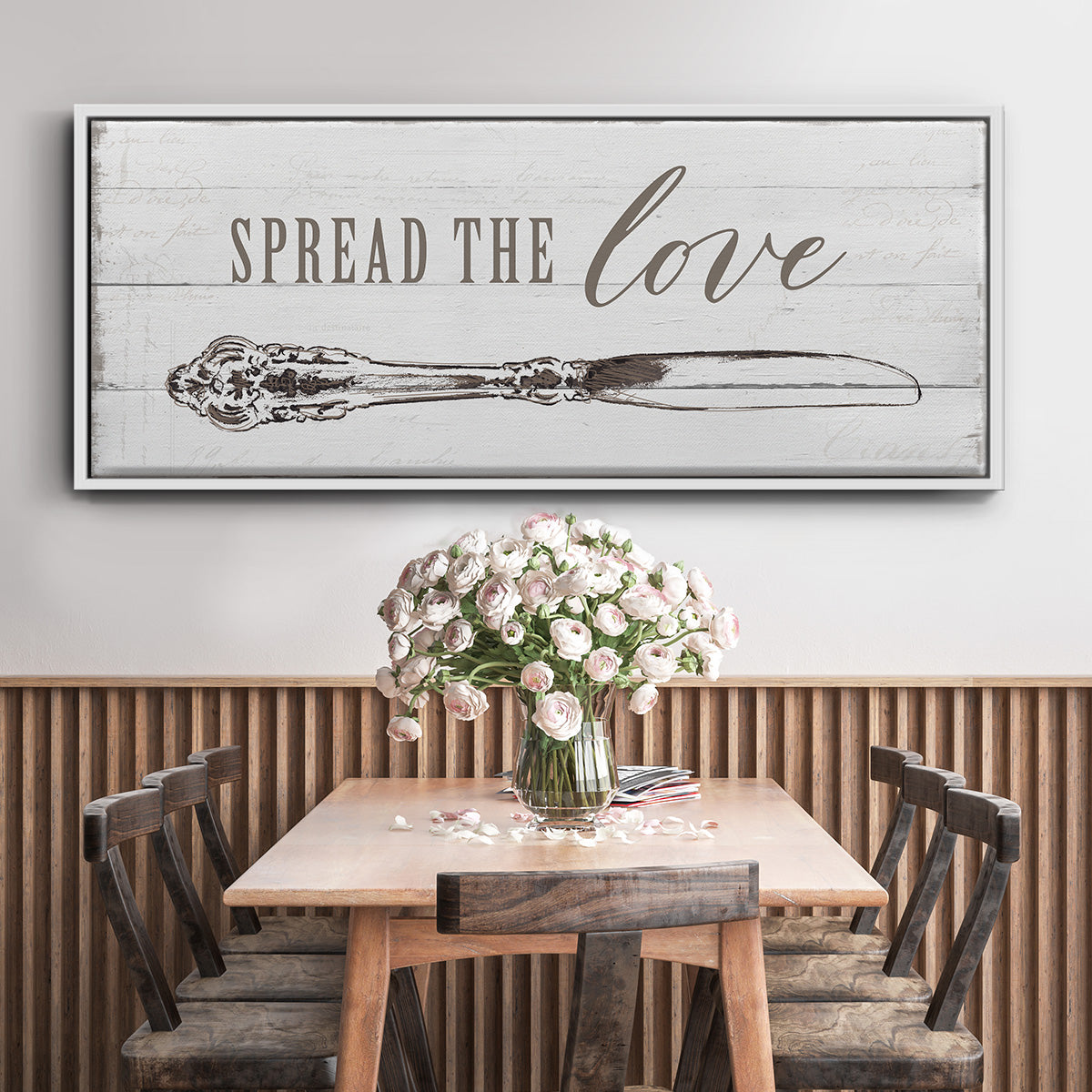 Spread the Love - Floater Framed Canvas Print