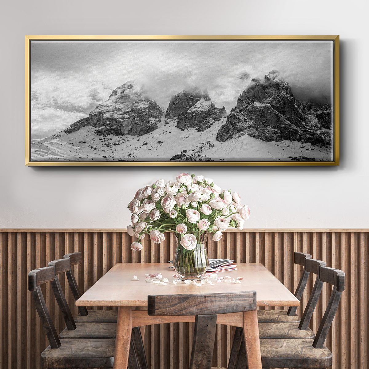 Dolomites - Floater Framed Canvas Print