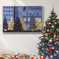 Holiday Night Collection A - Framed Gallery Wrapped Canvas in Floating Frame