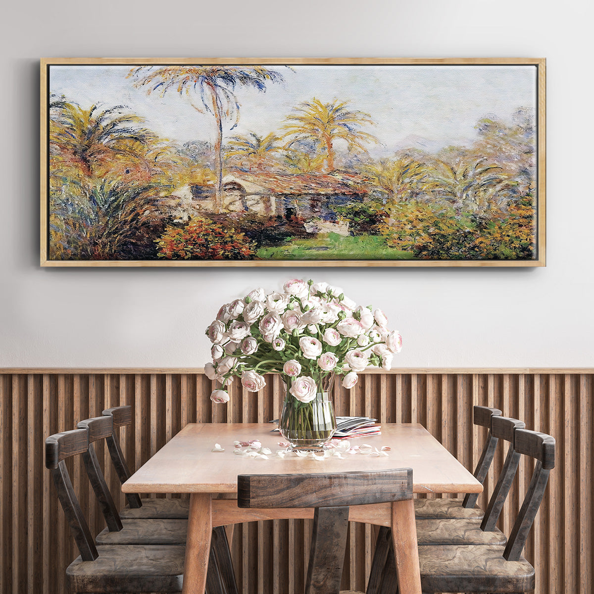 Small Country Farm in Bordighera, 1884 - Floater Framed Canvas Print