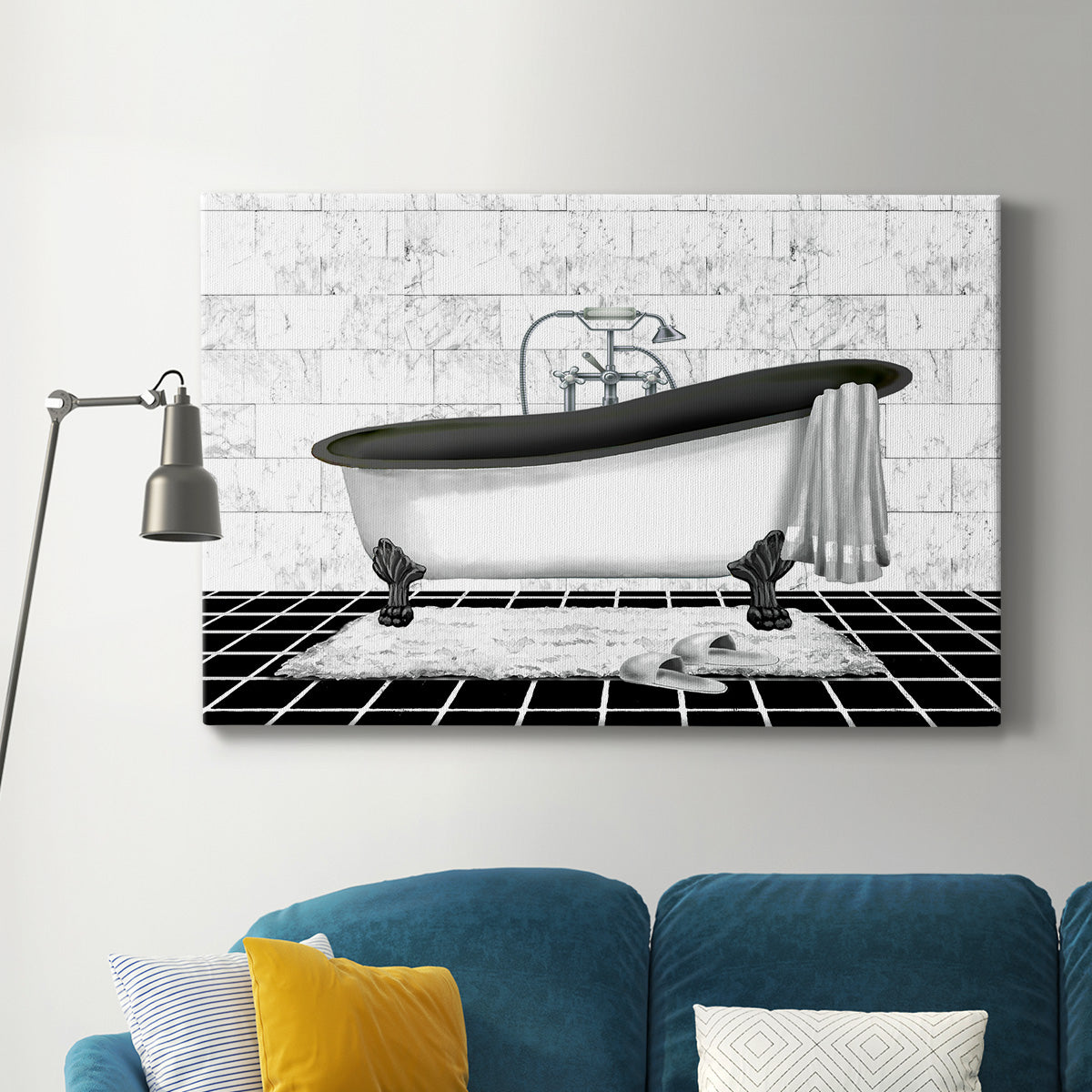 Modern Bath II Premium Gallery Wrapped Canvas - Ready to Hang