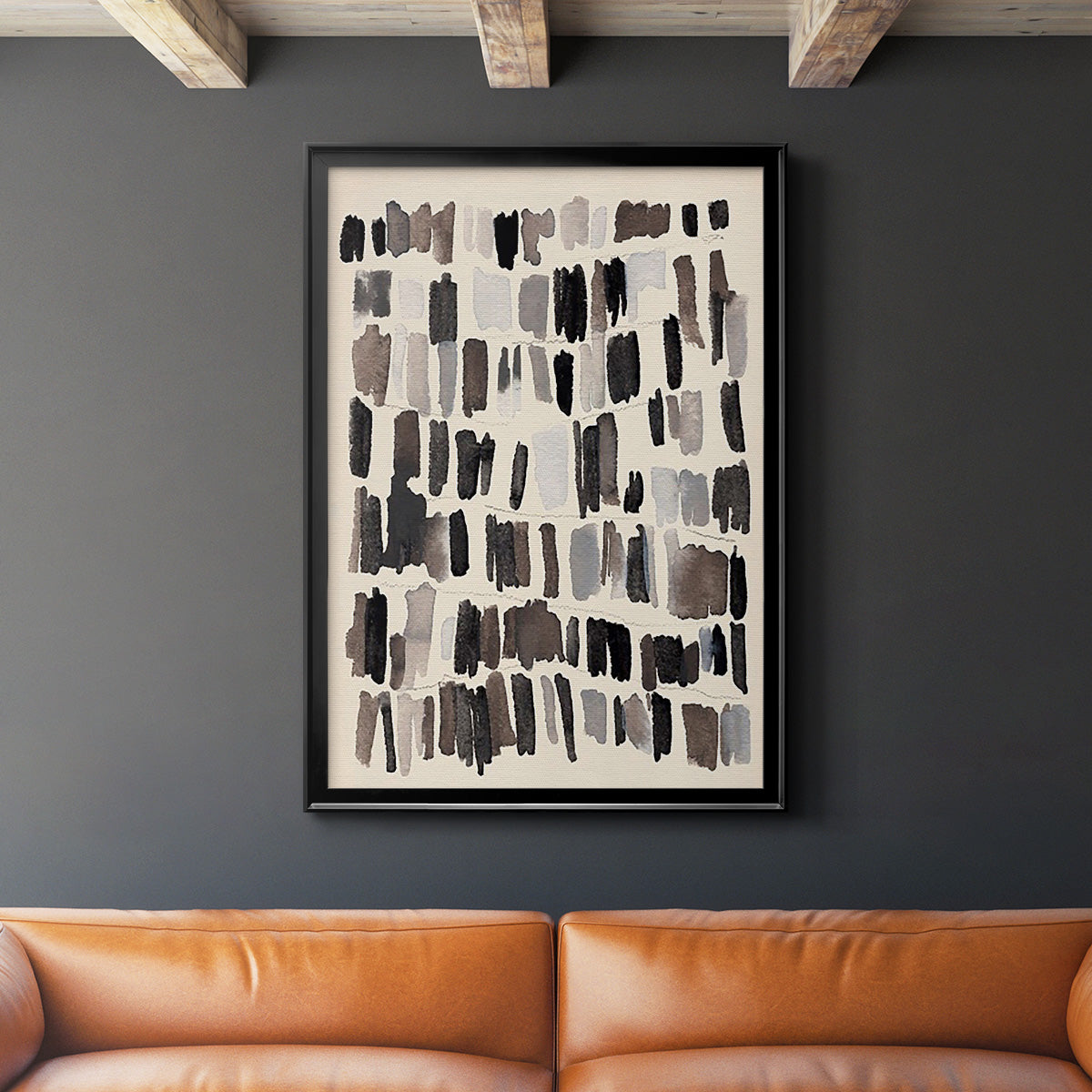 Chalk and Flint IV - Modern Framed Canvas Print