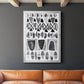 Grey Arches II - Modern Framed Canvas Print