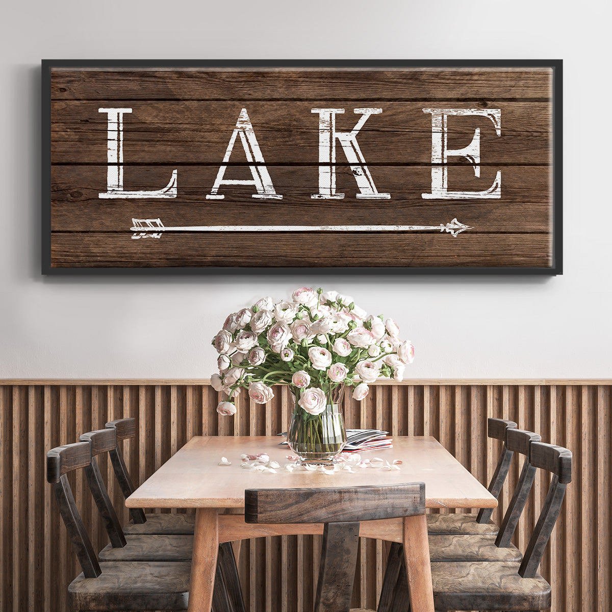 To the Lake - Floater Framed Canvas Print