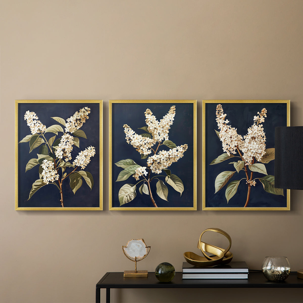 Floral Study Series LII - Restickable Framed Art Set