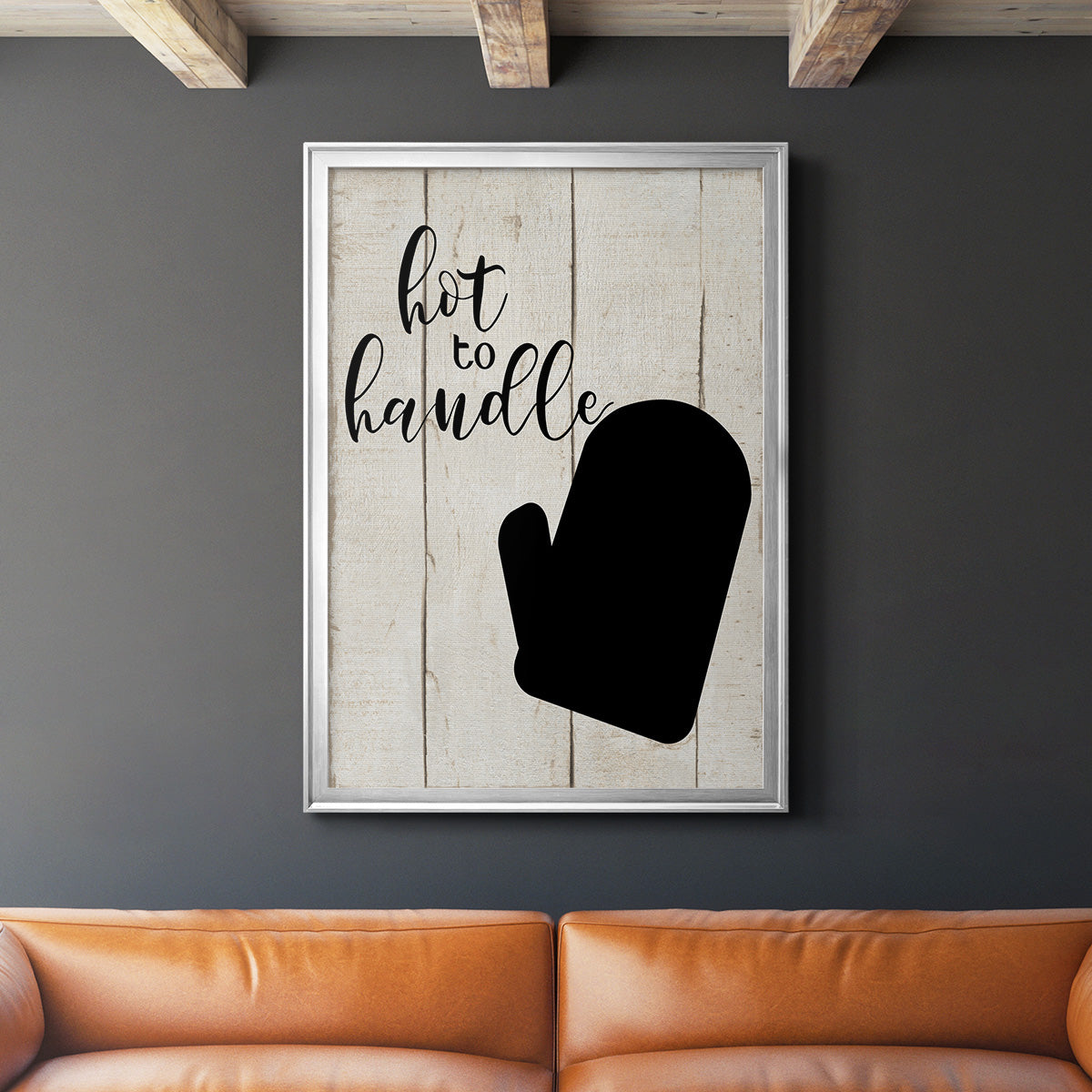 Hot To Handle - Modern Framed Canvas Print