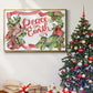 Cardinal Holly Christmas Collection A - Floater Framed Canvas Print