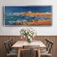 The 'Big Blue' Sea in Antibes, 1888 - Floater Framed Canvas Print