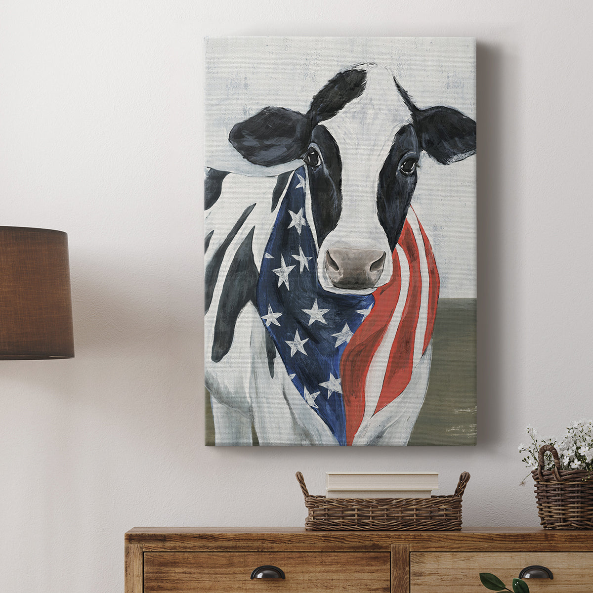 American Cow II - Canvas Art Print