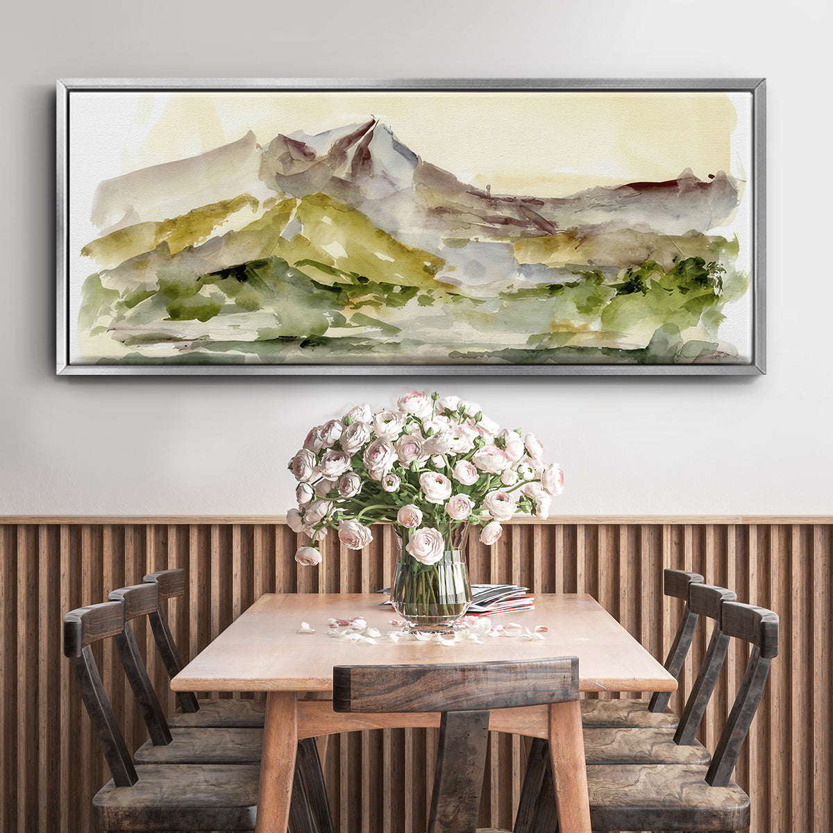 Plum Ridge I - Floater Framed Canvas Print