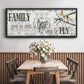 Family Gives Us - Floater Framed Canvas Print