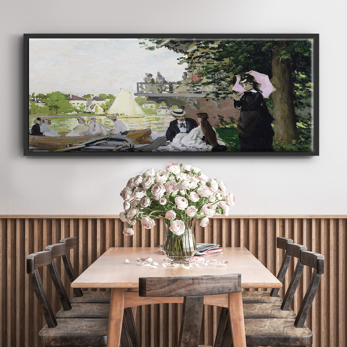 Garden House on the Zaan, Zaandam, 1871 - Floater Framed Canvas Print