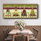 Happy Merry Joyous - Floater Framed Canvas Print