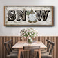 Winter Wonderland Friend Snow - Floater Framed Canvas Print