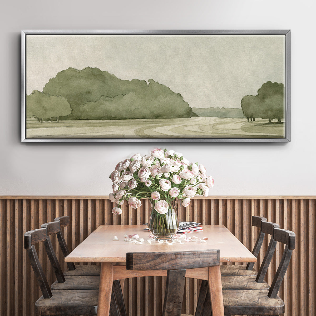 On Course I - Floater Framed Canvas Print