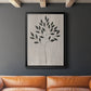 Leaves and Wood I - Modern Framed Canvas Print