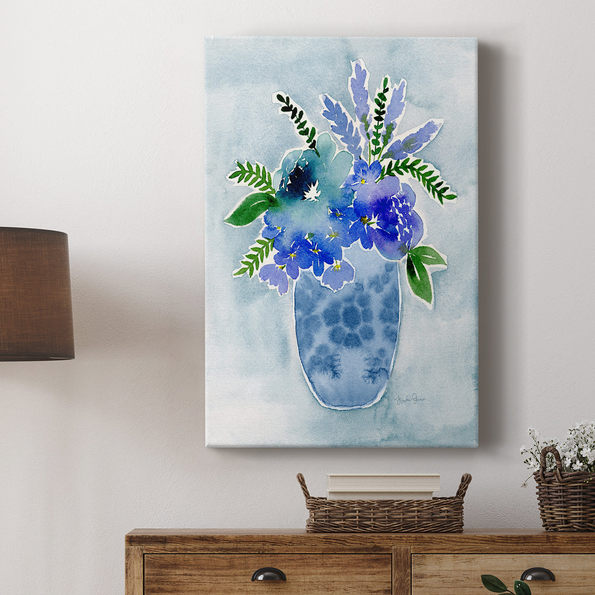 Blue Bouquet I - Canvas Art Print