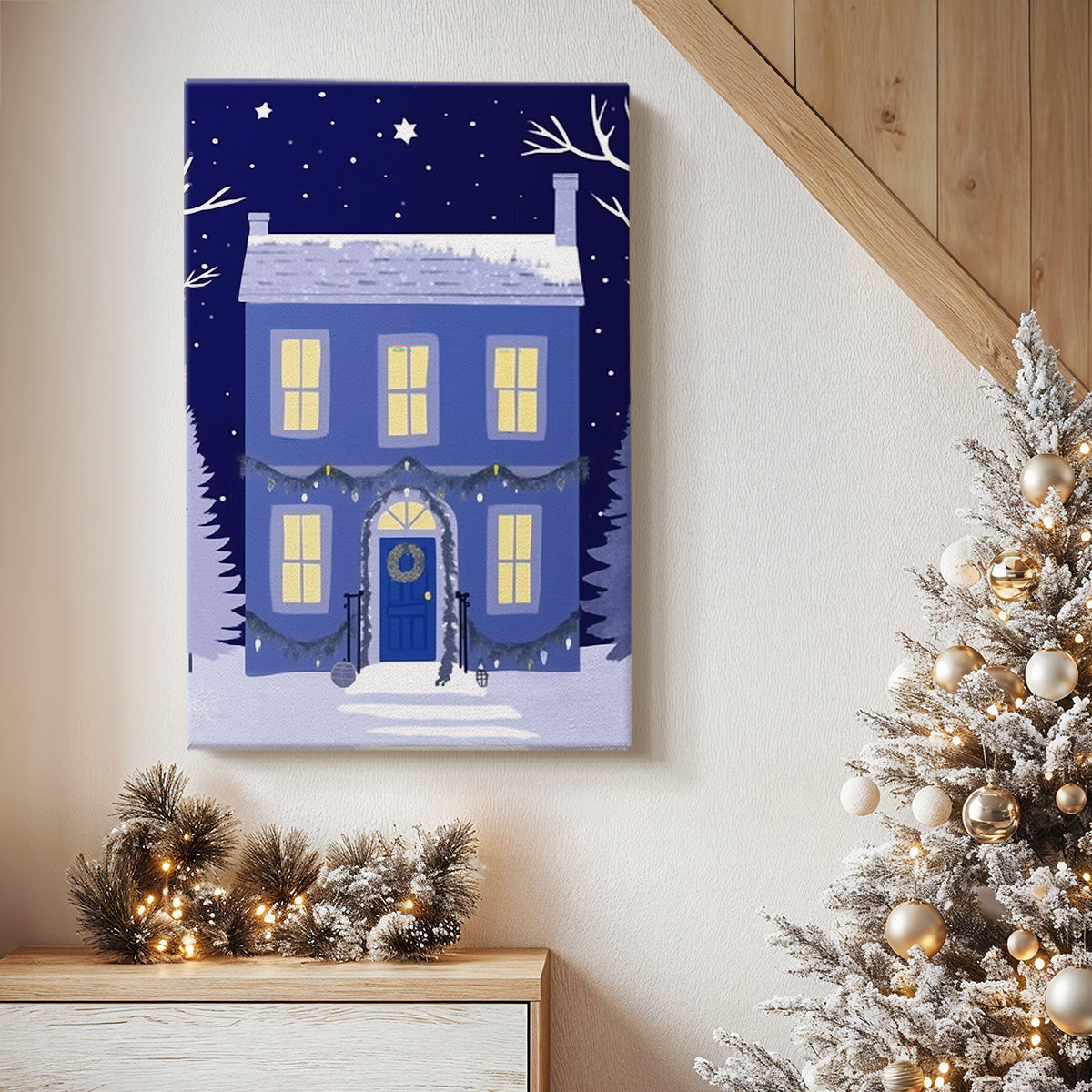 Stillwater Hearth at Dawn - Canvas Art Print