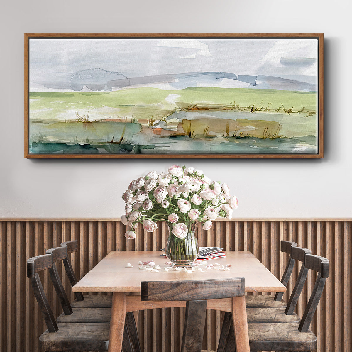 Pastel Inlet I - Floater Framed Canvas Print