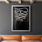 Weeping Ribbon II - Modern Framed Canvas Print