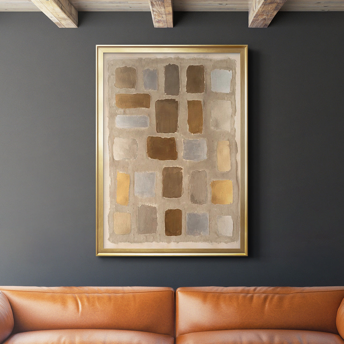 Sand Shaped I - Modern Framed Canvas Print