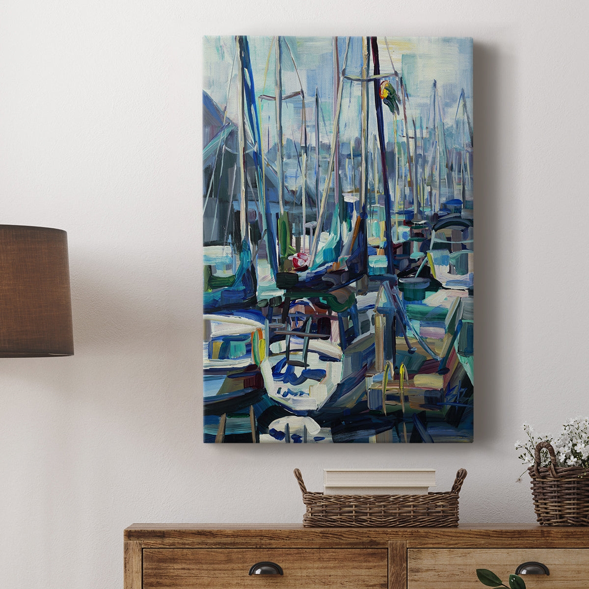 Edmonds Marina - Canvas Art Print