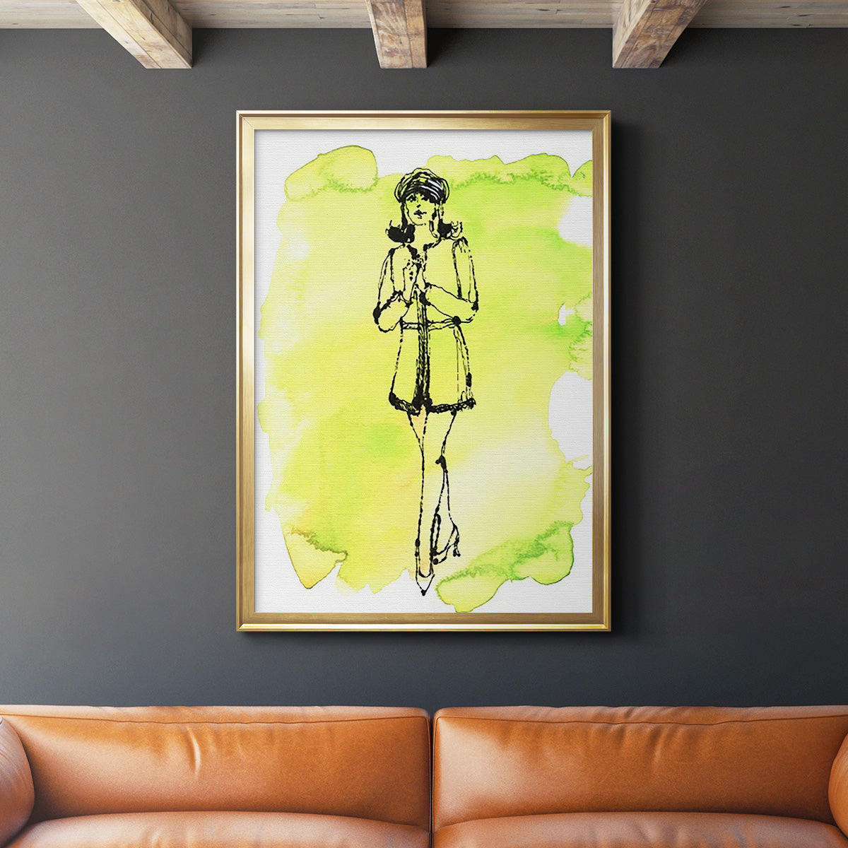 60's Fab I - Modern Framed Canvas Print