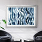 True Blue Wave II - Modern Framed Art Print