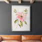 One Pink Bloom I - Modern Framed Canvas Print