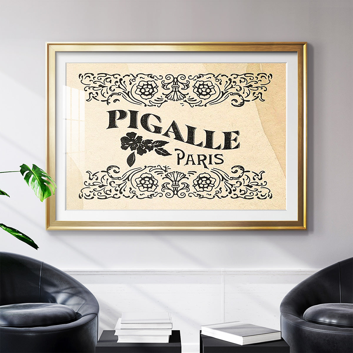 Antique French Label III - Modern Framed Art Print