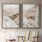 Earthtone Swipe I - Premium Framed Canvas 2 Piece Set - Ready to Hang