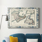 Bordered Map of Canada Premium Gallery Wrapped Canvas - Ready to Hang