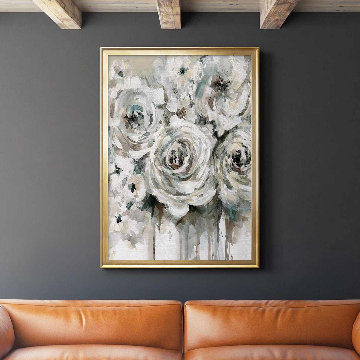 Soft Fragrance II - Modern Framed Canvas Print