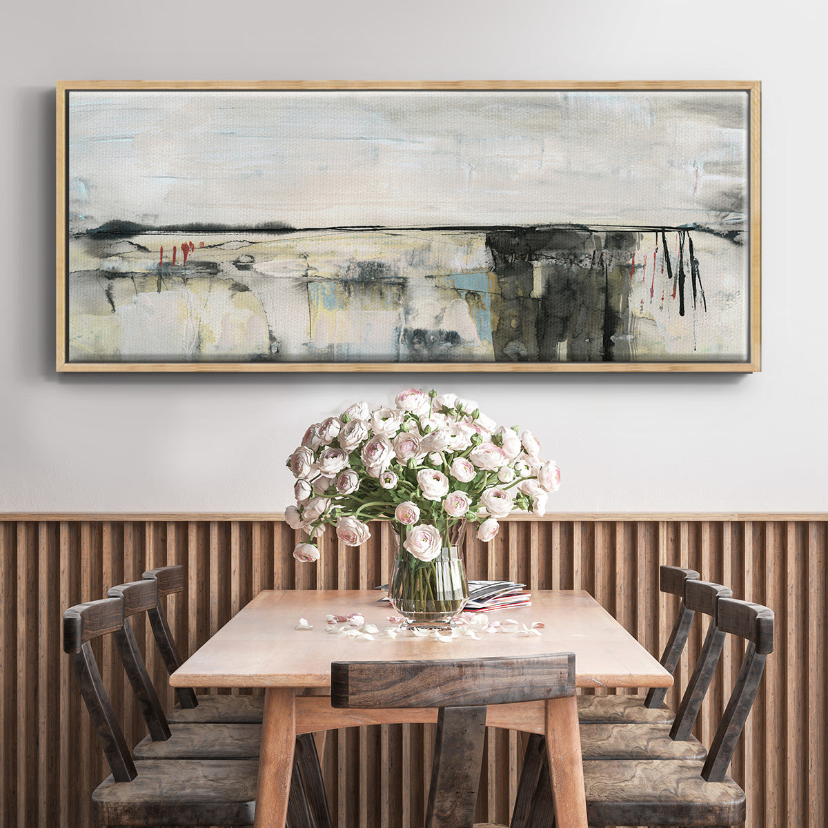 Valley View II - Floater Framed Canvas Print
