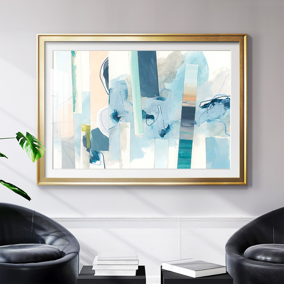 Liquid Strata II - Modern Framed Art Print
