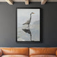 Heron - Modern Framed Canvas Print