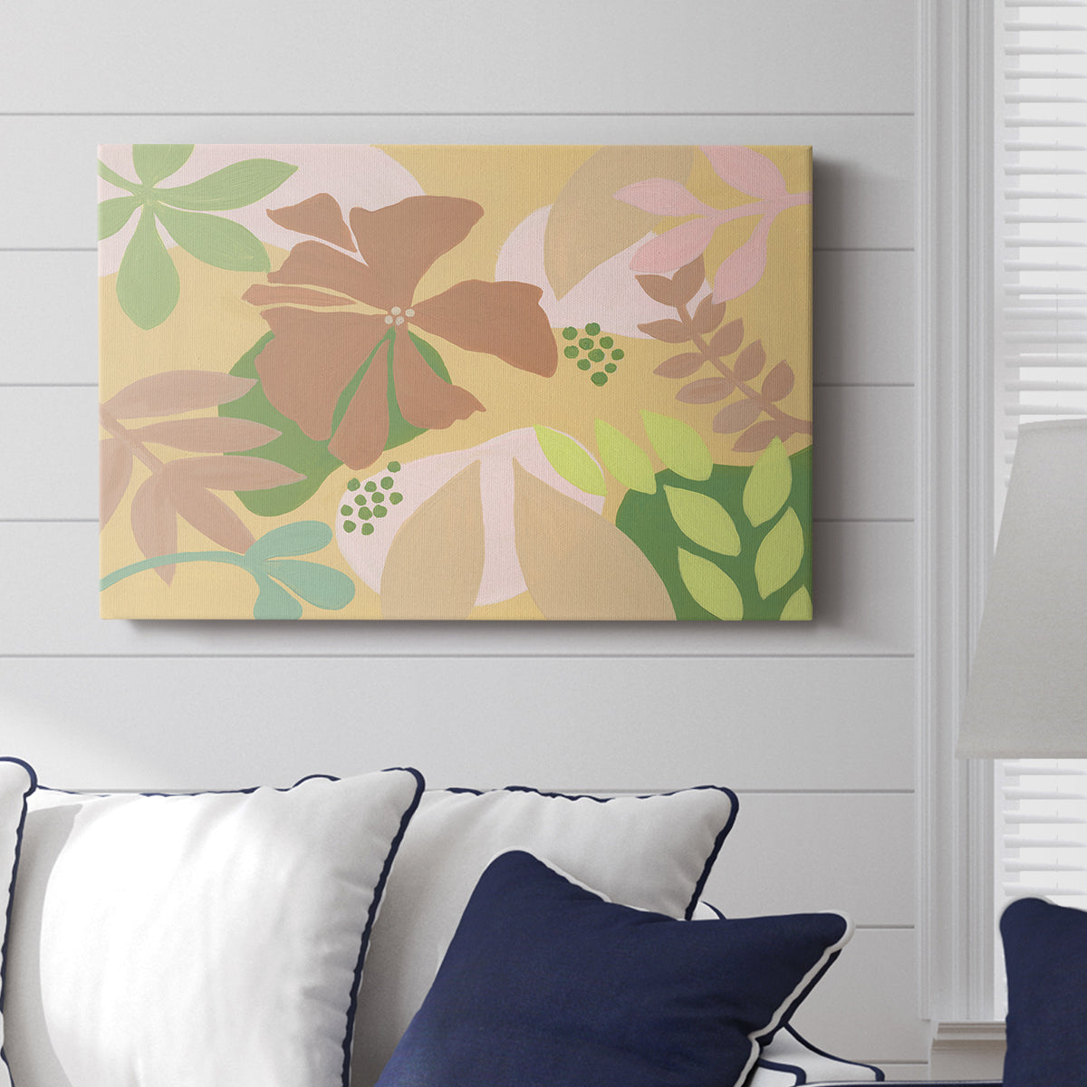 Neutral Blooms IV - Canvas Art Print