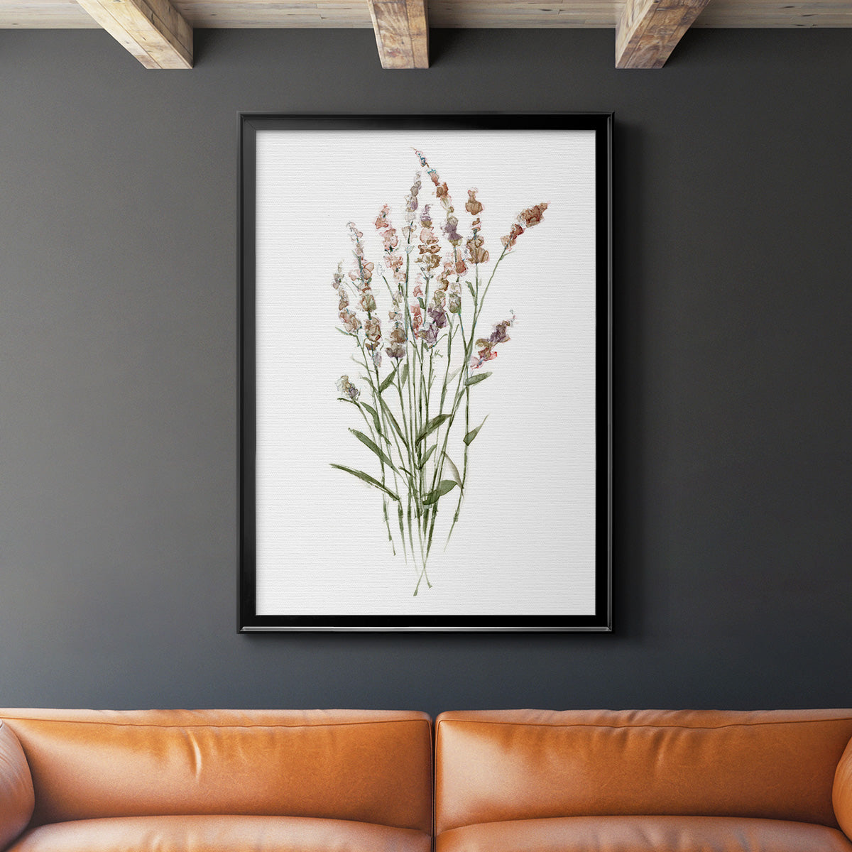 Dainty Botanical II - Modern Framed Canvas Print