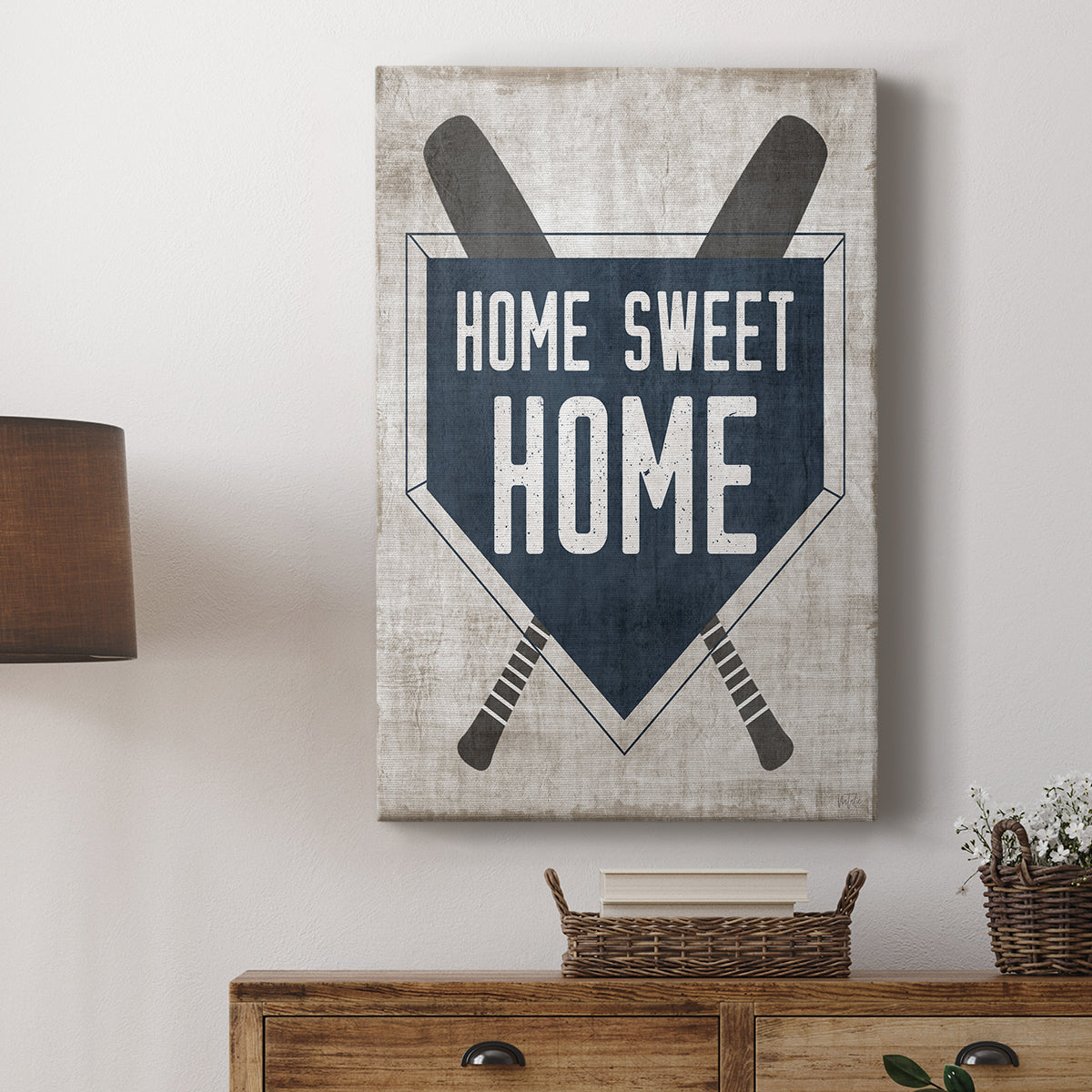 Home Sweet Home Base - Canvas Art Print