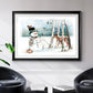Snow Friends - Modern Framed Art Print