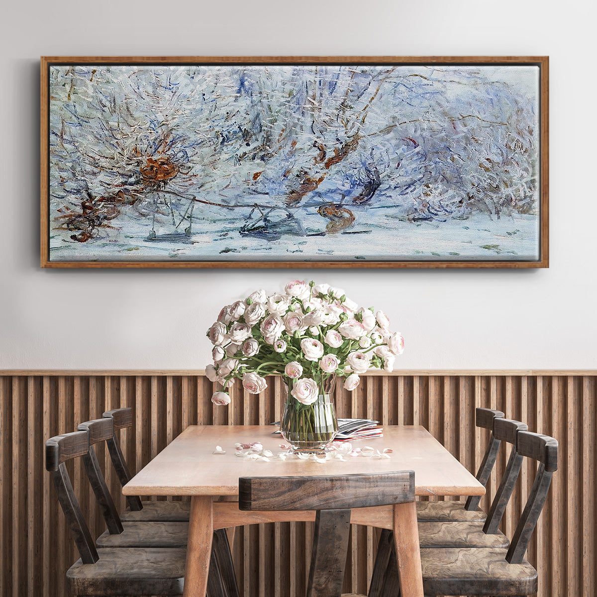 The Frost, 1885 - Floater Framed Canvas Print