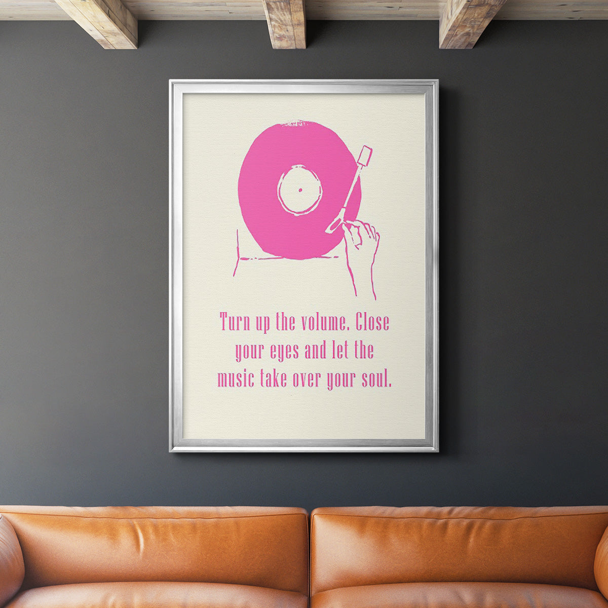 Sweet Melody III - Modern Framed Canvas Print