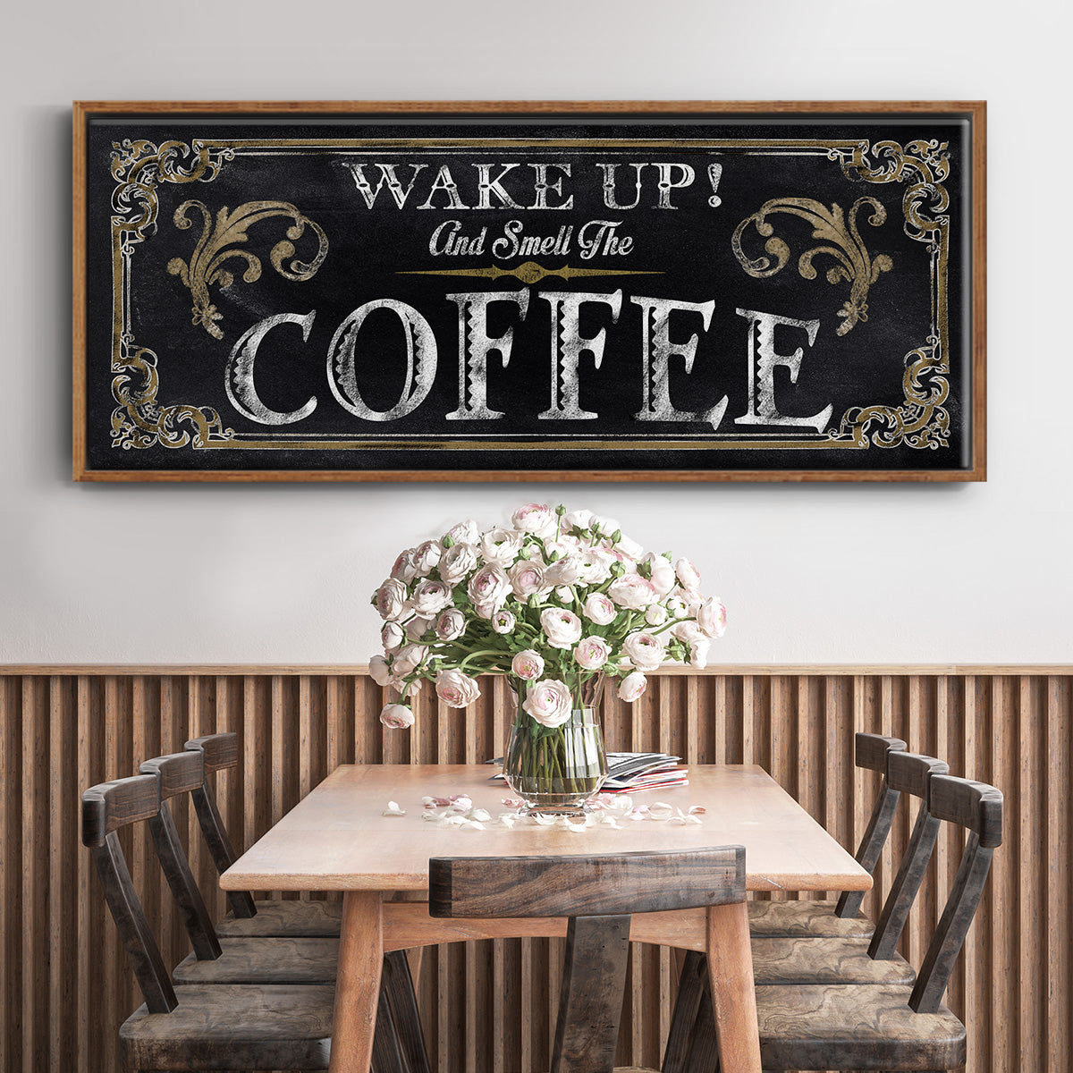 Wake Up! - Floater Framed Canvas Print