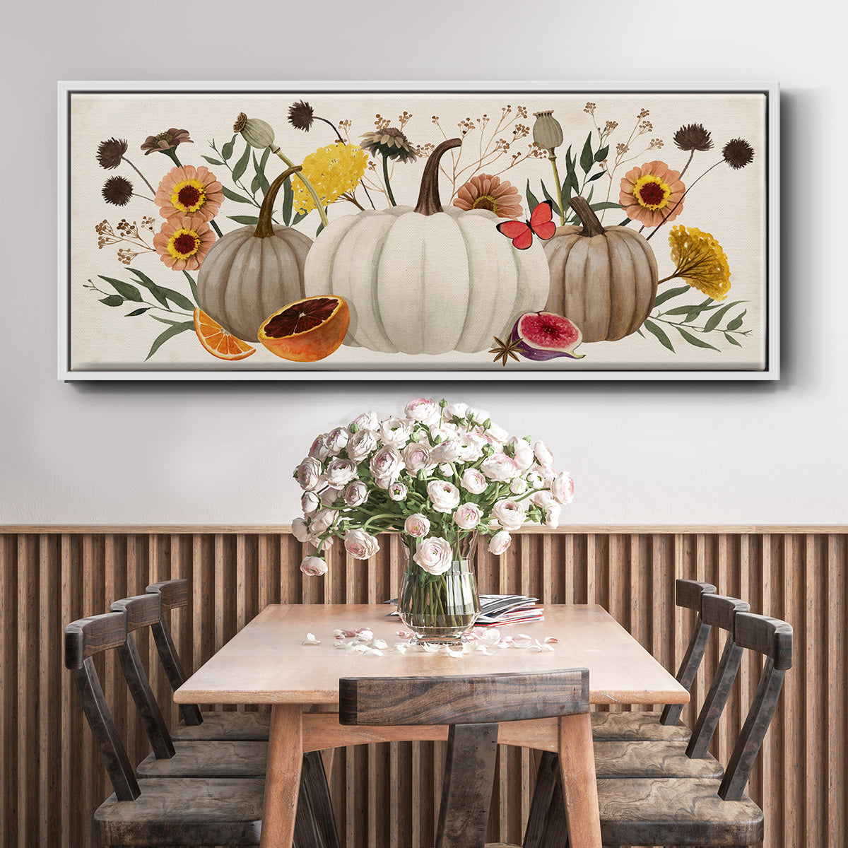 Fall Botanicals - Floater Framed Canvas Print