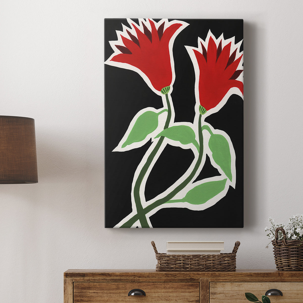 Pop Flowers VI - Canvas Art Print