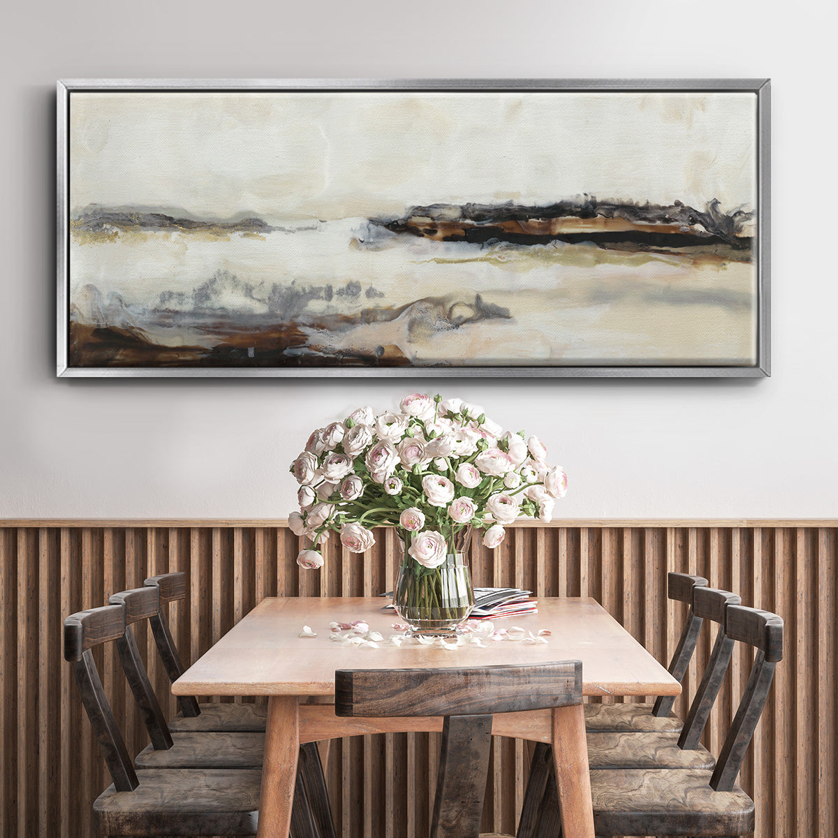 Joyful Horizon II - Floater Framed Canvas Print