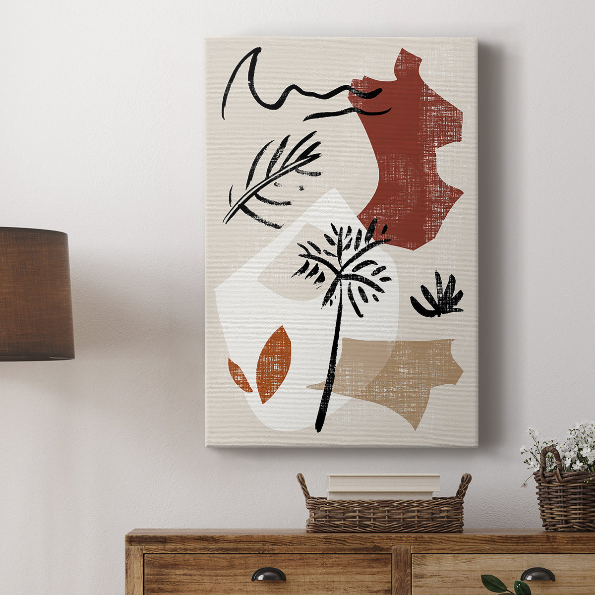 Soft Palms V - Canvas Art Print