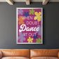 Dance It Out - Modern Framed Canvas Print