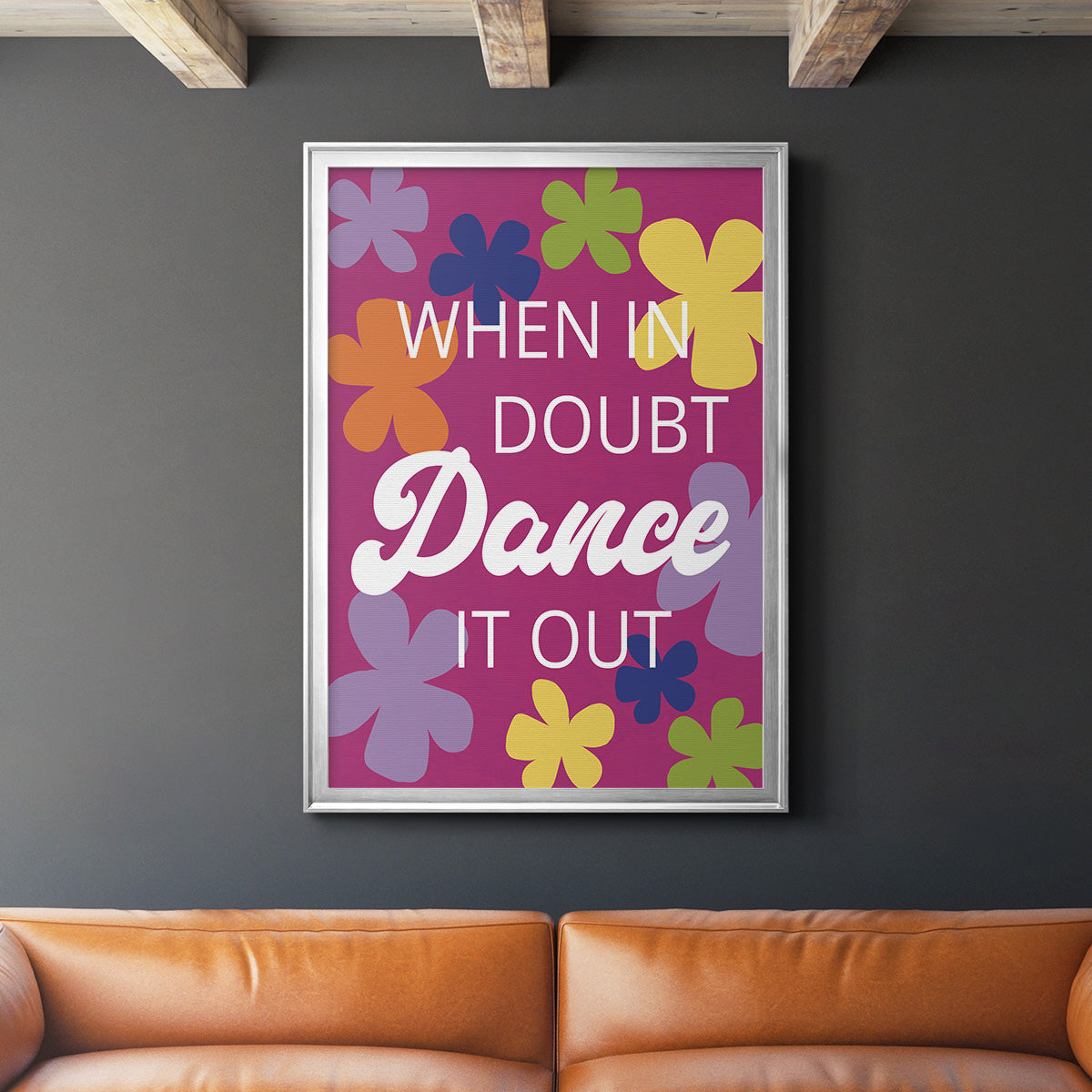 Dance It Out - Modern Framed Canvas Print