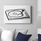 Vinyl Sketch - Canvas Art Print